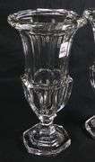 PAIR OF SUPERB CRYSTAL TRUMPET VASES