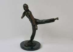 BRONZE MARTIAL ARTS FIGURE