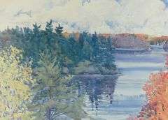 PAIR CANADIAN SCHOOL PRINTS