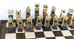 VINTAGE FOLK ART CHESS SET