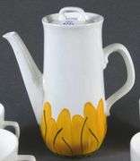 VERA NEUMANN SUNFLOWER PATTERN COFFEE SET