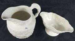 OVERSIZE ANTIQUE ENGLISH PITCHER & SYLVAC FRUIT BOWL