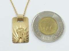 GOLD PENDANT ON CHAIN