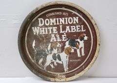 DOMINION BEER TRAY, ETC.