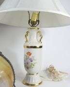 PAIR TABLE LAMPS & LIGHT FIXTURE