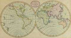 ANTIQUE WORLD MAP