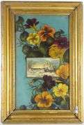 ANTIQUE PAINTING ON GLASS
