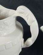 OVERSIZE ANTIQUE ENGLISH PITCHER & SYLVAC FRUIT BOWL