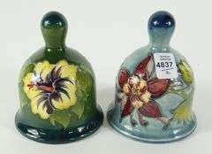 2 MOORCROFT TABLE BELLS