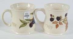 4 MOORCROFT MUGS