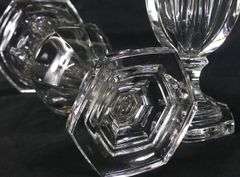 PAIR OF SUPERB CRYSTAL TRUMPET VASES