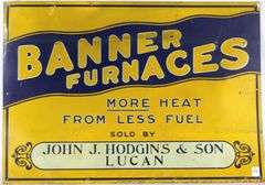 BANNER FURNACES ADVERTISING SIGN