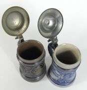 2 SUPERB ANTIQUE GERMAN STEINS
