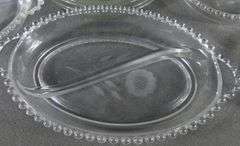 CORNFLOWER GLASS SERVING PIECES