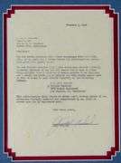 EXTREMELY RARE AUTOGRAPHED DOCUMENT BY JUDY GARLAND