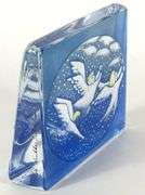 VINTAGE FINNISH ART GLASS PAPERWEIGHT