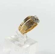 INTERLOCKING 14K GOLD & DIAMOND RINGS