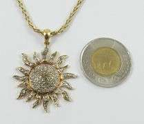 "SUN" PENDANT ON CHAIN