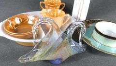 ART GLASS, FIRE KING, ETC.