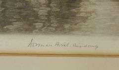 NORMAN HIRST MEZZOTINT