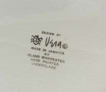 VERA NEUMANN SUNFLOWER PATTERN SERVING PLATTERS