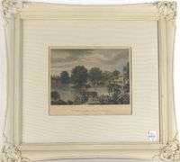 TWO ANTIQUE HAND-COLOURED ENGRAVINGS