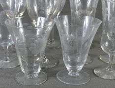 100 PIECES OF CORNFLOWER STEMWARE