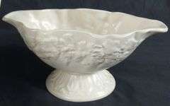 OVERSIZE ANTIQUE ENGLISH PITCHER & SYLVAC FRUIT BOWL