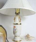 PAIR TABLE LAMPS & LIGHT FIXTURE