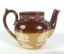 RARE MINIATURE DOULTON LAMBETH TEAPOT