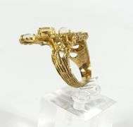 14K GOLD LADIES' CLUSTER RING