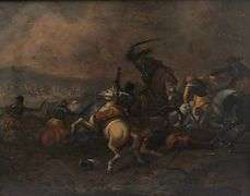 CROMWELLIAN BATTLE PAINTING