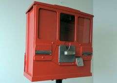 1960'S GUM AND CARD MACHINE