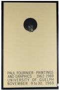 SIGNED PAUL FOURNIER EXHIBITION POSTER