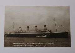 TITANIC POSTCARD