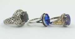 3 STERLING RINGS