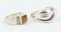 3 STERLING SILVER RINGS