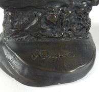 2 CAST BRONZE SCULPTURES