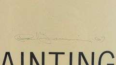 SIGNED PAUL FOURNIER EXHIBITION POSTER