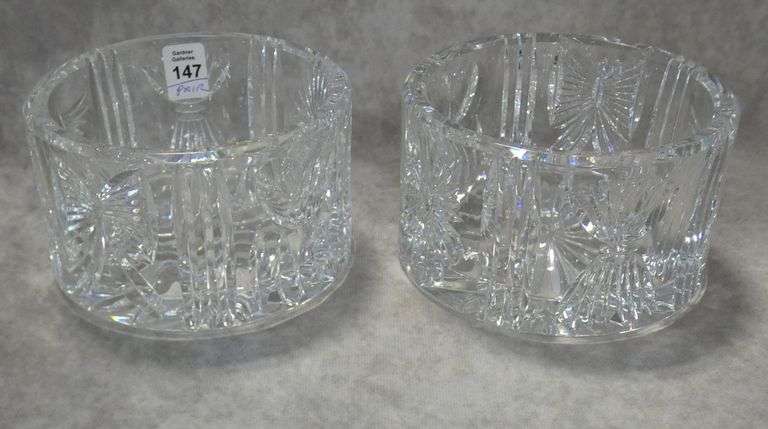 PAIR OF WATERFORD WINE COASTERS