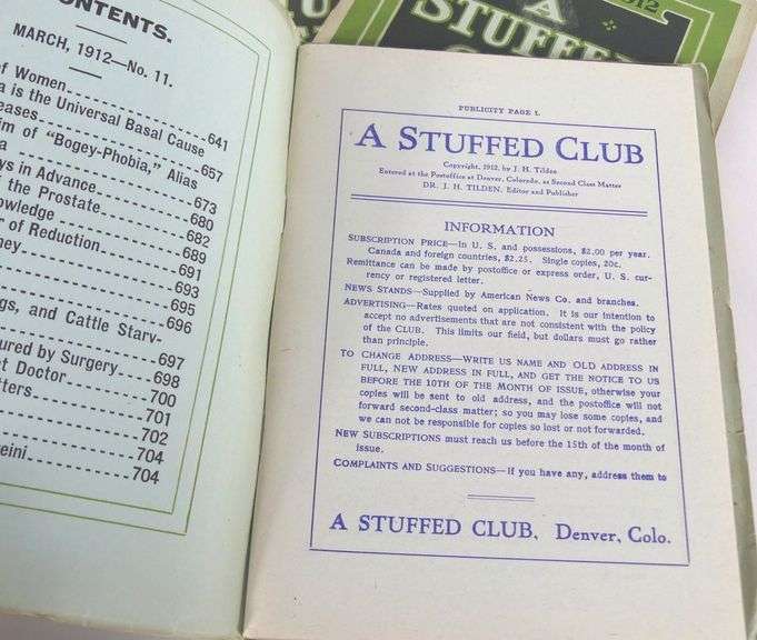1912 HEALTH BOOKLET SET