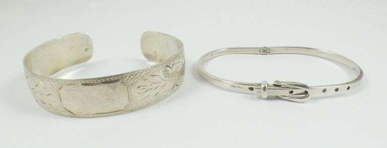 2 STERLING SILVER BRACELETS