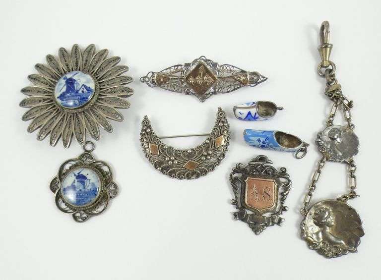 ANTIQUE & VINTAGE SILVER JEWELLERY