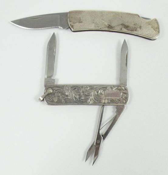 2 SILVER POCKET KNIVES