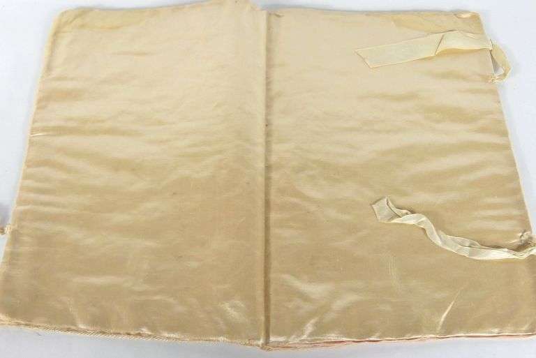 HAND-PAINTED SILK BOOK COVER