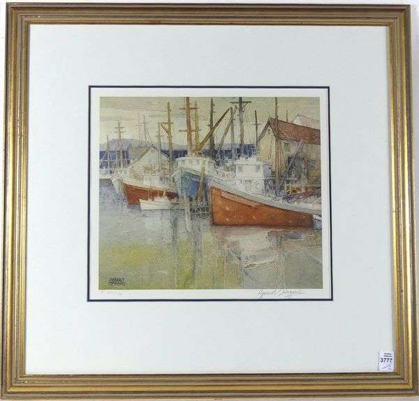 TWO SIGNED GARNET HAZARD PRINTS