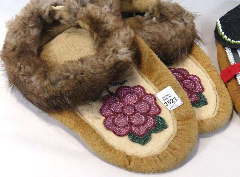 TWO PAIRS MOCCASINS