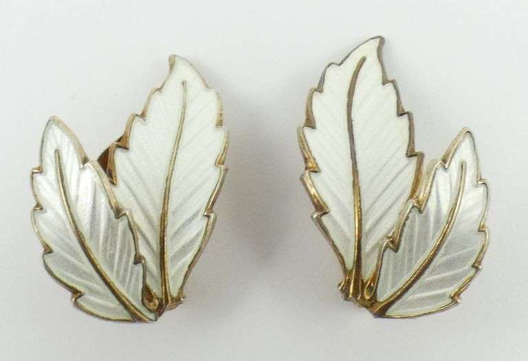 PAIR STERLING EARRINGS