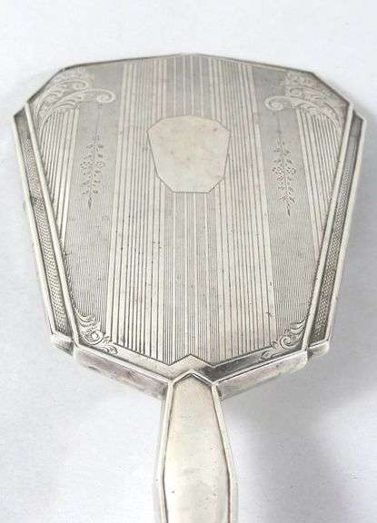 STERLING ART DECO VANITY MIRROR