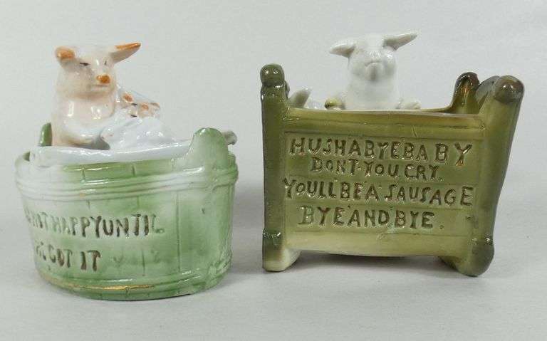 4 ANTIQUE PIG FAIRINGS